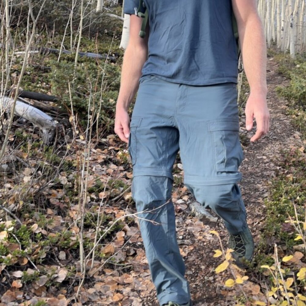 REI Men's Convertible Cargo Pants in Slate Blue